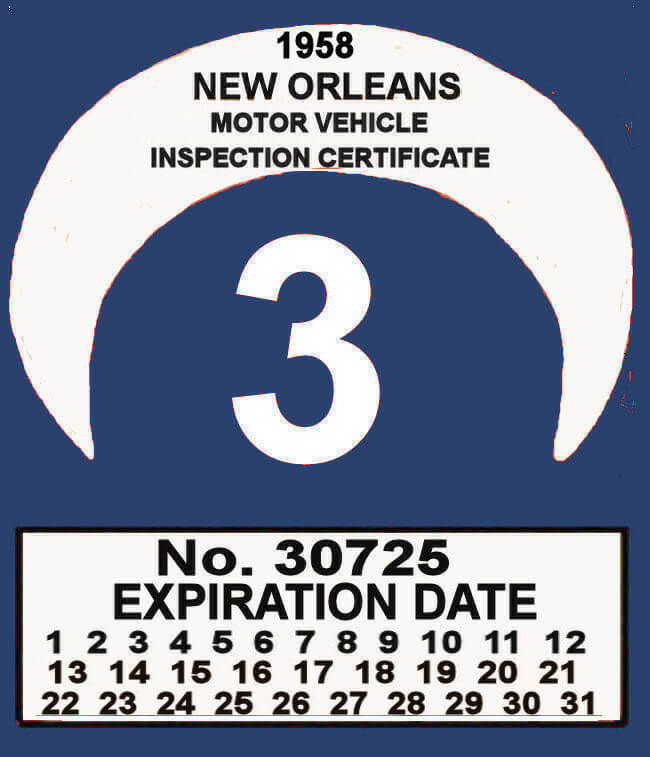 (image for) 1958 Louisiana inspection NEW ORLEANS